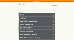 Desktop Screenshot of 10email.com